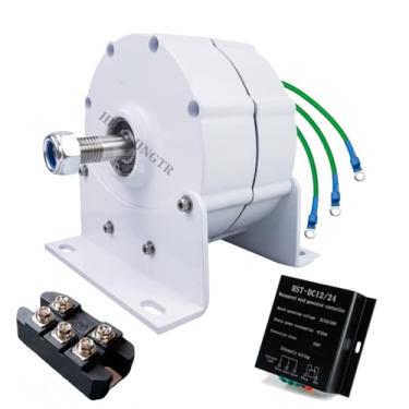 Imagem de 12v,12000W 110V / 220V motor elétrico portátil de ímã permanente, gerador de maglev DIY alternador AC motor de ímã permanente (com base)