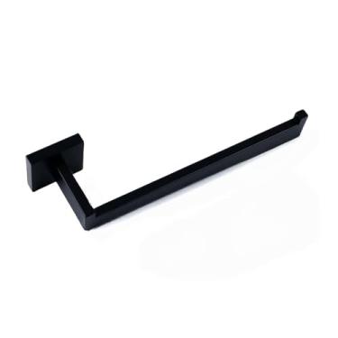 Imagem de Suporte de toalha para banheiro, suporte de parede, preto, dourado escovado, acessórios de banheiro, toalheiro fosco, branco, A