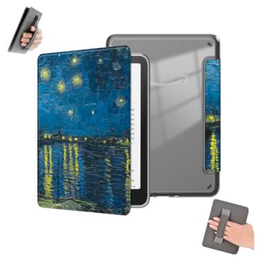 Imagem de GUKSRASO Capa para Kindle Paperwhite 12ª Geração 2024 (7", Modelo: SA568B) / Colorsoft Signature Edition - Capa Traseira de Acrílico Transparente Durável, Alça de Mão