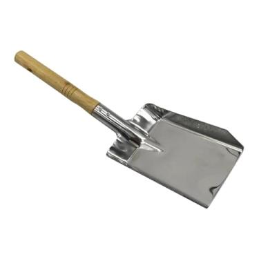 Imagem de Ｂｅｓｇａ Pás de cinzas para lareira, pá de pedreiro para lareira, pás compactas de jardim fáceis de usar, cabo de madeira para limpeza de fogueiras e, Pequeno