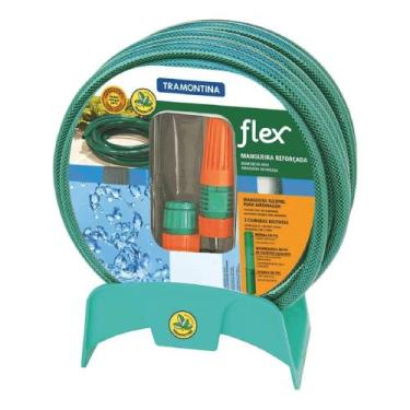 Imagem de Mangueira Flexível para Jardim com Suporte e Engate 20 Metros - 793222