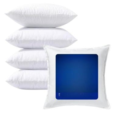 Imagem de Almofadas Decorativas Para Sofá Cheias Kit 2 4 6 10 Unidades Fibra Siliconada Tamanho 45x45(4)