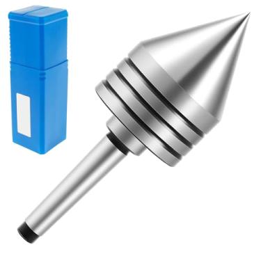 Imagem de KHZSPP MT1 Torno Live Center, Centro de Tailstock de Serviço Pesado com Ponta de 60 Graus Peças de Torno de Madeira Bullnose Live Cente para Projetos de Carpintaria