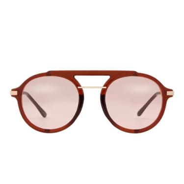 Imagem de VFDHN Óculos de sol steampunk de metal, masculino e feminino, redondo, vintage (3)