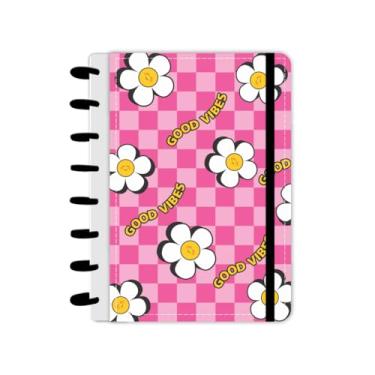 Imagem de Caderno de Discos Capa Dura A5 Rosa Vibes com 80 folhas abyara graf (tipo caderno inteligente)
