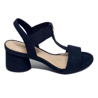 Imagem de Sandália Plataforma Modare Ultra Conforto Salto Bloco Redondo Cortiça -7179.102 (39)