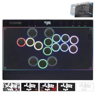 Imagem de Sehawei Haute42 C16 Leverless Arcade Controller - Magnetic Detachable Panel for DIY Art, RGB Button Rims, Tournament Lock Switch - Compatible with PC/Switch/PS3/PS4/Steam Deck