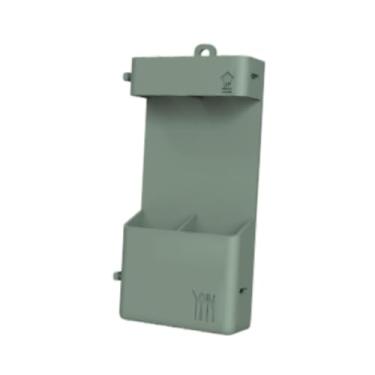 Imagem de Fenteer Suporte de parede para pauzinhos de silicone, suporte multiuso para talheres, utensílios de cozinha, colheres, sala de estar, quarto, Verde