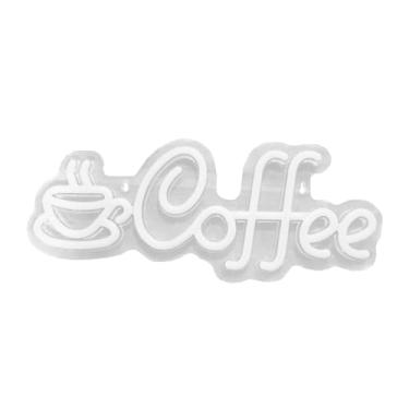 Imagem de Bothyi Letreiro de néon de café com luzes LED para cafeteria, ambiente moderno e criativo, lâmpada decorativa para escritório, janela de Halloween, 40cmx23cm