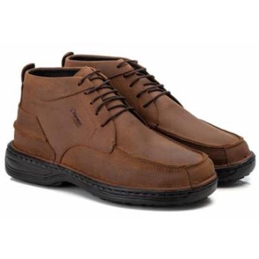 Imagem de Coturno Casual Conforto Couro Marrom - RT8004NBKCAS-Masculino
