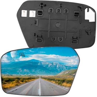 Imagem de LOIYLLEN Substituição do espelho lateral do motorista para Ford Fusion 2006 2007 2008 2009 2010, para Mercury Milan 2006 2007 2008 2009 2010 - Vidro para espelhos laterais esquerdos, vidro retrovisor