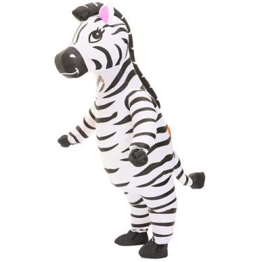 Imagem de Traje inflável de zebra Arokibui engraçado para festa de cosplay
