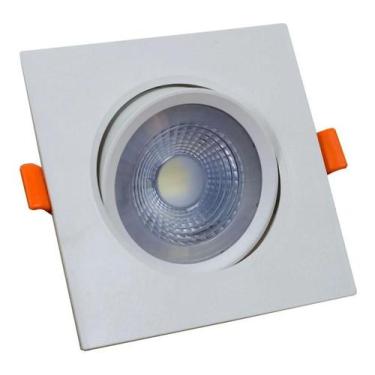 Imagem de Spot Led Par20 Quadrado Direcionável 8w Branco Quente 3000K Embutir Bl