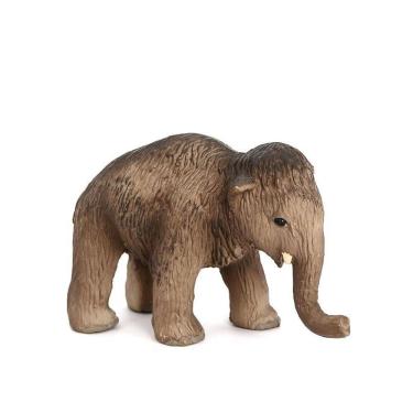 Imagem de Estatueta Woolly Mammoth Baby, animal pré-histórico realista