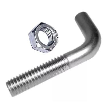 Imagem de Parafuso E Porca Para Andaime Galvanizados Em L 3/8 100Pç Cd