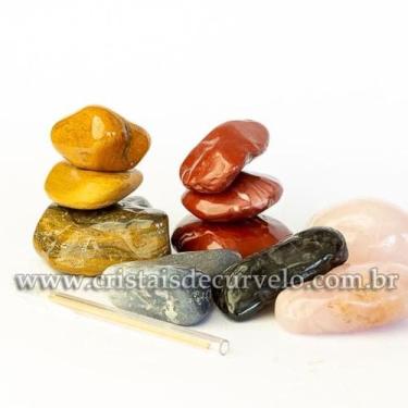 Imagem de Massageador Tipo Seixo Misto com Pedras Comuns - Pacote de 5 kg para M