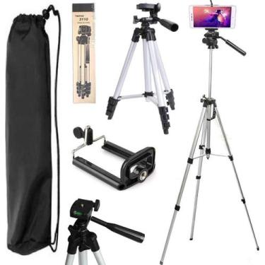 Imagem de Tripé Universal Telescópico Pedestal Alumínio + Bolsa - Leffa Shop