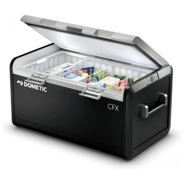 Imagem de Geladeira Portátil 100 Litros Alimentado por AC DC ou Solar, DOMETIC CFX3, Preta