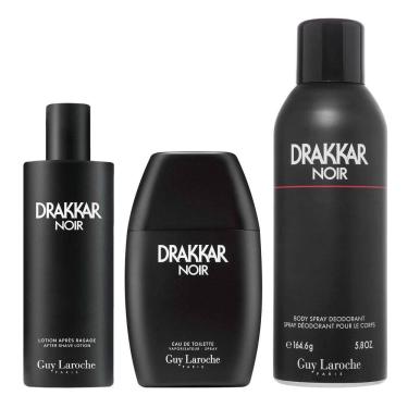 Imagem de Conjunto de água de toalete Perfume Guy Laroche Drakkar Noir 100 ml, 3 unidades