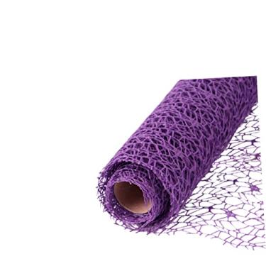 Imagem de EXCEART Rolo DIY Artesanato Fita Tule Artesanato Tela Tecido Embalagem Flor Malha Poli Tule Malha Decoração Infantil DIY Rede de Gaze Charme Flores Criança Pendurar Fio Roxo