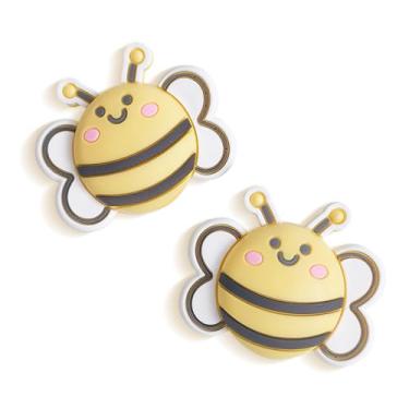 Imagem de Janyortrenner Berloques fofos para sapatos de abelha para sandálias de tamancos, acessórios de decoração de sapatos de abelha de mel para meninas, meninos, mulheres, lembrancinhas de festa de