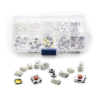 Imagem de 250 peças, 10 tipos de interruptores táteis, teclas de controle remoto do carro, botão de toque Microswitch WWECCQIJ