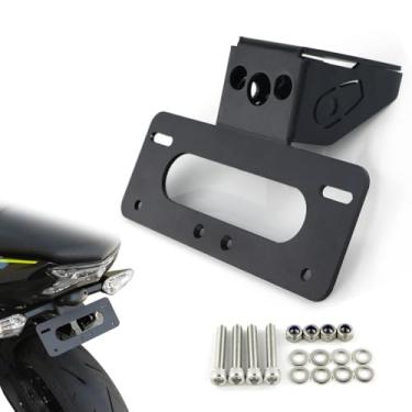 Imagem de Eliminador de para-lama Xitomer Z650 para KAWASAKI Ninja650 2017 2018 2019 2020 Trail Tidy, adequado para luz de placa de licença OEM, adequado para OEM/estoque de seta (preto)