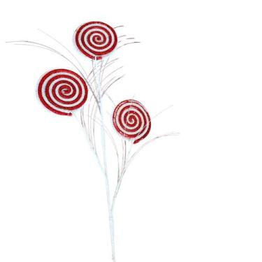 Imagem de Galho decorativo natal pirulito - TOK DA CASA, 75cm