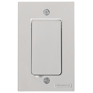 Imagem de Tampa Passa Fio 4x2 Para Piso Tramontina Cinza