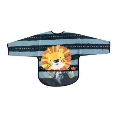 Imagem de Babador Impermeável Manga Longa com Bolso Clingo Luke