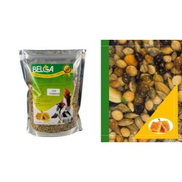 Imagem de Kit 2 Rações Mistura para Pássaros / Passarinho Ração Cardeal E Galo D