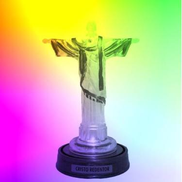 Imagem de Luminária Imagem Cristo Redentor Jesus Cristo Rio De Janeiro com Luzes