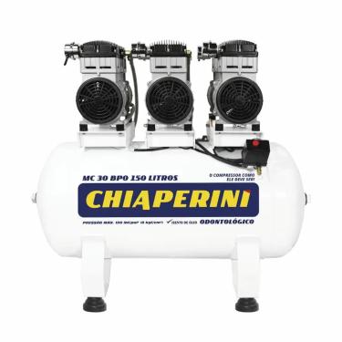 Imagem de Compressor Chiaperini MC 30 BPO 150 Litros 6 cv Monofásico Isento de Óleo