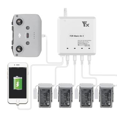 Imagem de Carregador Hub 4 Baterias Drone DJI Mavic Air 2 / Air 2S