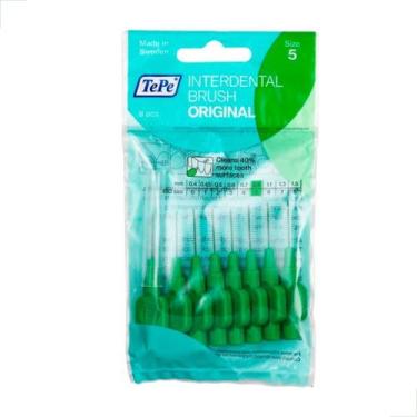 Imagem de Escova Interdental 0.80mm Verde TePe Limpeza Eficiente Pontes Fixas Co