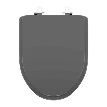Imagem de Assento Sanitário Laqueado Soft Close Gunna Preto para vaso Eternit