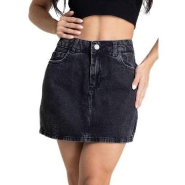 Imagem de Saia Jeans Sawary - 281579 - black 36-Feminino