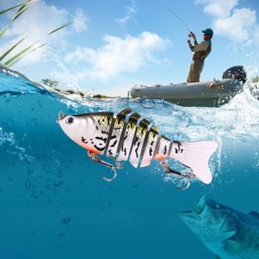 Imagem de Iscas de pesca, 10 cm, 15,6 g, plástico, artificial, realista, ferramentas de pesca, acessório para entusiastas de pesca, amantes de pesca, pesca de truta robalo