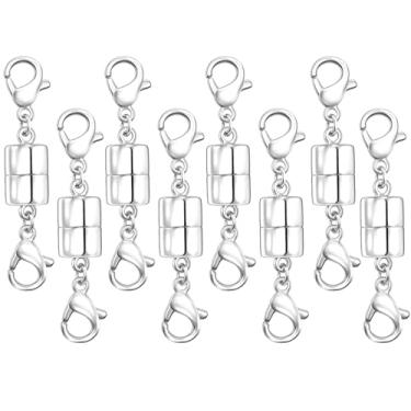 Imagem de Colar de lagosta duplo, fechos e fechos de segurança, conversores de joias de ouro e prata 14K para pulseiras, extensor de corrente