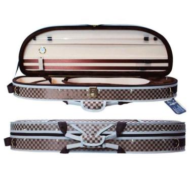 Imagem de Estojo Case Térmico Para Violino 4/4 Meia Lua Xadrez - Orquezz