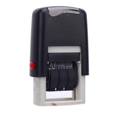 Imagem de AUNMAS Carimbo de Data, Datador Automático Ajustável de Secagem Rápida Em Inglês Com Impressão Clara para Cartão de Scrapbooking, Pacote de Etiquetagem (Preto)