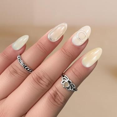Imagem de 24 peças de kit de adesivos de arte de unhas para mulheres, peças de decoração de unhas, peças reutilizáveis para festas, viagens, escritório, uso diário e uso em casa ou salão de beleza