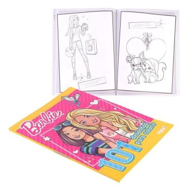 Imagem de Livro 101 Primeiros Desenhos Para Colorir Barbie - Tudo em Caixa