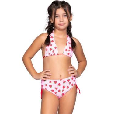 Imagem de Biquini Cortininha Bionda Infantil WLS Modas Confortavel Básico Piscin