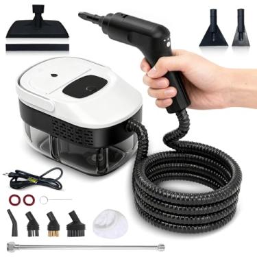 Imagem de Vaporizador e Higienizador Vapor, Limpador A Vapor Pressurizado de Alta Temperatura Portátil 2500W Tanque Portátil de 110V 1600Ml para Carro de Banheiro de Cozinha (Branco) LP-060