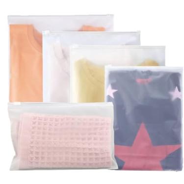 Imagem de DITK-U 25 unidades de sacos de plástico para viagem, sacos ziplock reutilizáveis, bolsa hospitalar de plástico, sacos ziplock foscos, não porosos, à prova d'água, para roupas, maternidade, sapatos