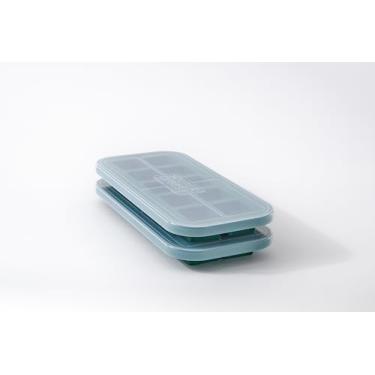 Imagem de Souper Cubes 2 colheres de sopa. Moldes de silicone para congelador - perfeitos para armazenar alho, ervas, gengibre, pesto, pasta de tomate, suco de limão, purês e muito mais - Bandeja de silicone