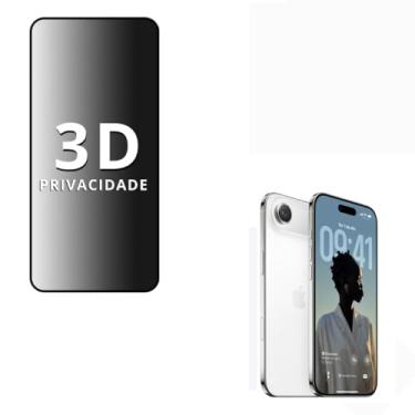 Imagem de Película Privacidade VIDRO 3D, IPHONE X / 11/12 / 13/14 / 15 / 16e 17 AIR PRO MAX Proteção Total, Anti-Riscos e Anti-Espião (17 AIR)