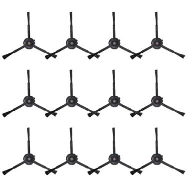 Imagem de Chrostion 12 escovas laterais Qrevo de substituição para S8 Pro Ultra, S7 Max Ultra, Qrevo, Qrevo Slim, série de aspirador robô S7 MaxV/S7/Q7Max/Q8 Max/S8/Q7/Q5/S6/S5/S4/E5/E4/E3/E2, preto