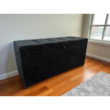 Imagem de Puff baú 1 metro decorativo com dobradiça com pistão á gás diversas co